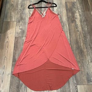 Lush Slinky Petal Hem straps criss cross dress